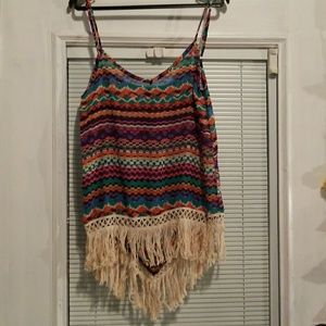 Tribal print tank
